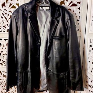 Bachrach men’s leather jacket sz M